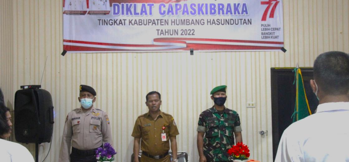 Diklat Calon Pasukan Pengibar Bendera Pusaka (PASKIBRAKA) Tingkat Kabupaten Humbang Hasundutan Tahun 2022